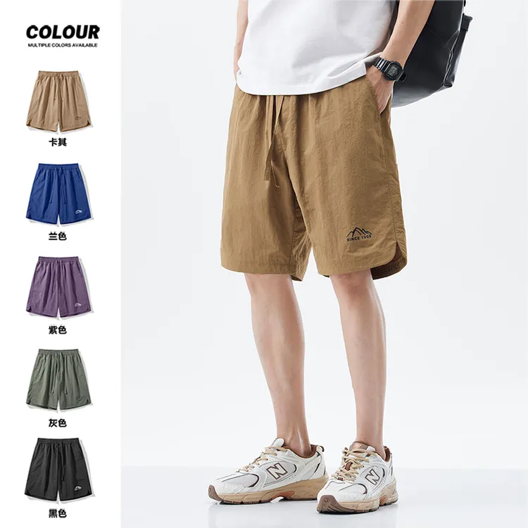 短裤男士大码夏季ins裤宽松ins百搭中裤直筒运动裤子五分裤夏天