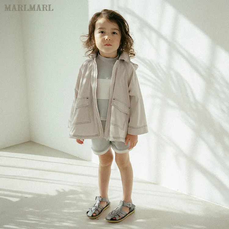 MARLMARL儿童宝宝防水风衣春夏薄款男女童英伦风外套swing02