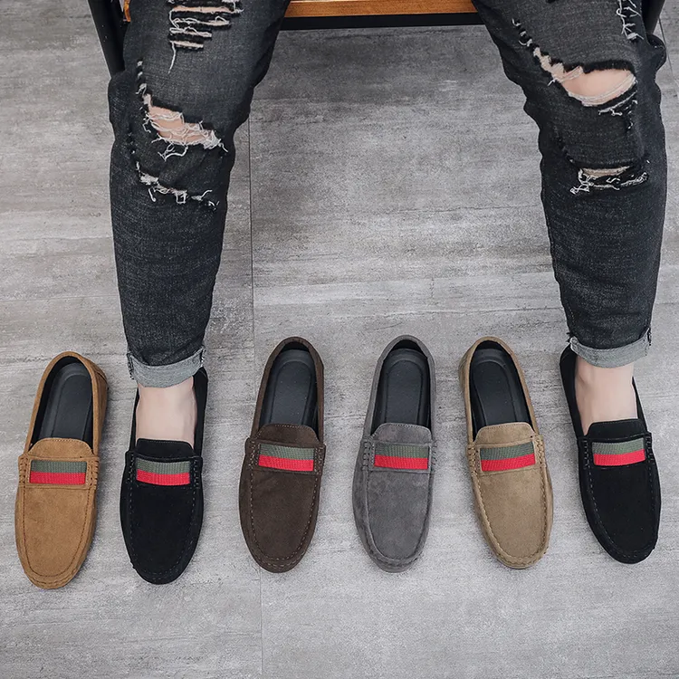 【高品质】豆豆鞋男2025夏季新款男士低帮休闲皮鞋百搭网红男鞋子