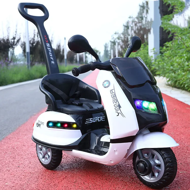 儿童电动摩托车宝宝运动可坐人功能童车男女小孩遥控玩具车大号