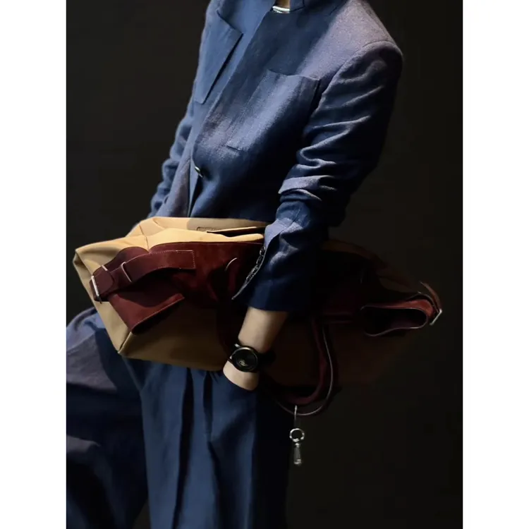 ZEROYK高端轻奢职业装女极简老钱风蓝色西装马甲阔腿裤气质三件套