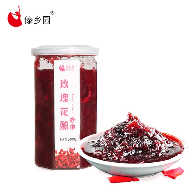 傣乡园玫瑰酱玫瑰花酿/茉莉花酿400g 玫瑰花茶涂面包泡水手工传统