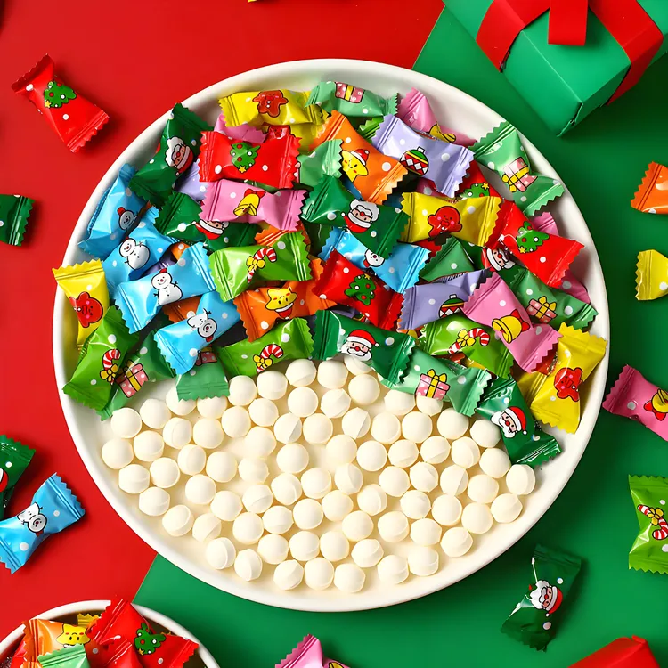 圣诞节奶贝片益生元创意卡通解馋小零食糖果幼儿园分享礼物奶贝糖