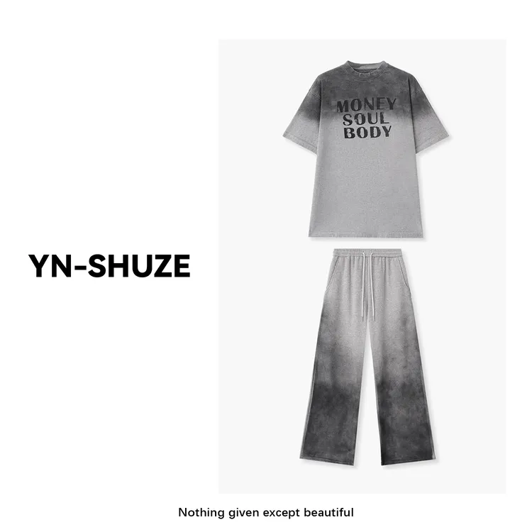 YN-SHUZE【 弥雾】舒适印染渐变套装SZ-YNB-60152-1