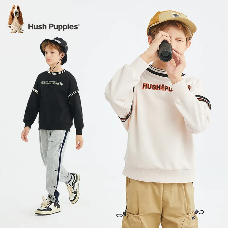 S暇步士童装秋季新款儿童圆领套头卫衣时尚百搭卫衣HPSQBD44CQ583