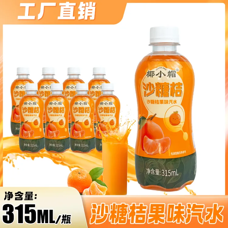 沙糖桔生榨新鲜果汁能量碳酸饮料果味气泡水清爽畅饮解渴8瓶装