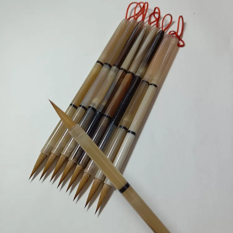 纯牛角杆纯辽尾行 楷书 瘦金体国画等