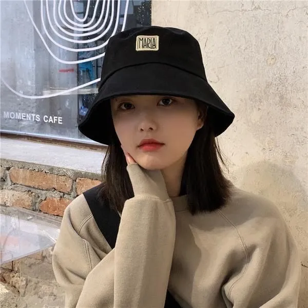 帽子女韩版夏季日系潮流贴布ins百搭防晒遮脸显脸小渔夫帽遮阳帽