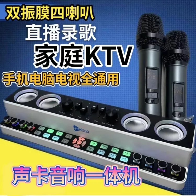 乐动X5声卡音响一体机直播全套设备手机电脑通用无线蓝牙唱歌音箱