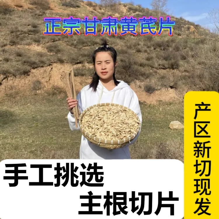 甘肃陇西种植北芪豆香浓郁优质主根切片大片泡水煮水煲汤炖肉