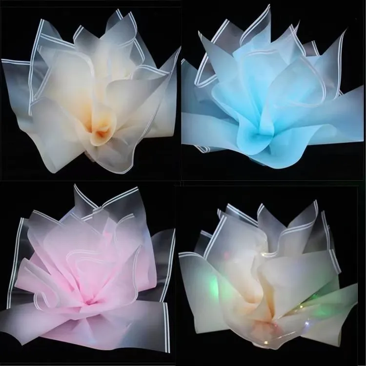 新款圣诞节苹果包装纸苹果纸雾面纸花边雾光磨砂苹安夜鲜花包装纸