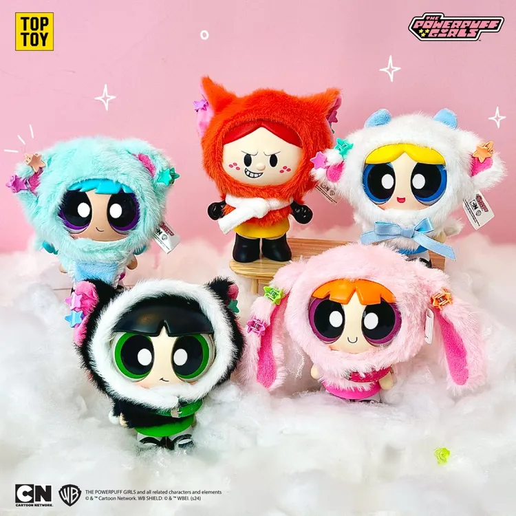 【送礼好物】TOPTOY飞天小女警斗篷公仔盲盒挂件女生闺蜜毛绒玩偶