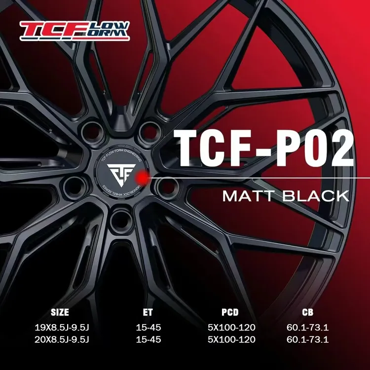 巨久新款TCF-P02倾斜式铸造旋压轮毂19寸20寸适用于小米wf轮毂