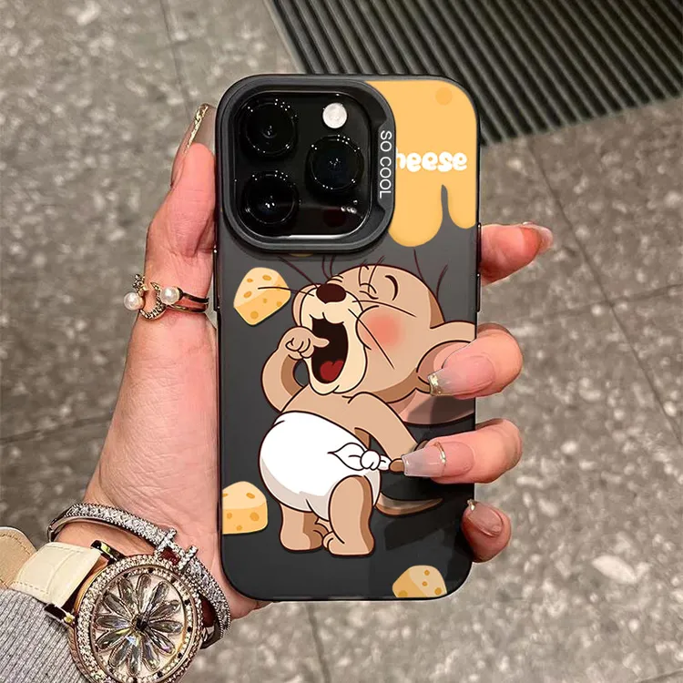 奶酪杰瑞iPhone15_14promax手机壳新款11苹果13Pro软硅胶12防摔XS