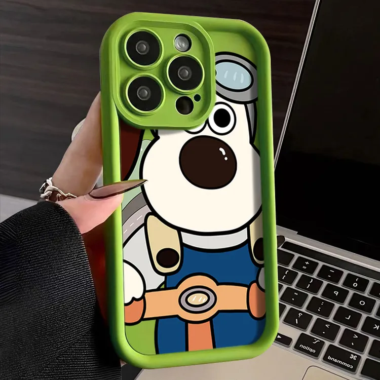掌门狗苹果15手机壳可爱iPhone14promax软硅胶13全包12防摔11 X