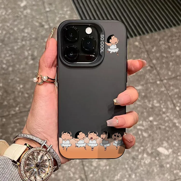 芭蕾小新iPhone15_14promax手机壳高级新款11苹果13P软硅胶12套XS
