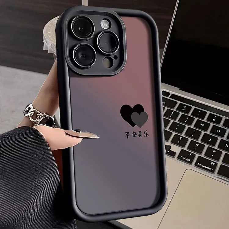 平安喜乐适用于iphone16苹果手机壳15promax金刚砂14软13全包1211