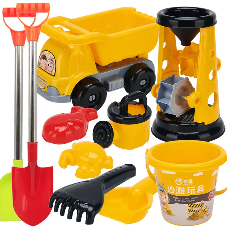 铲子和桶决明子玩具沙子工具沙漏挖沙子工具套装玩沙子玩具套装