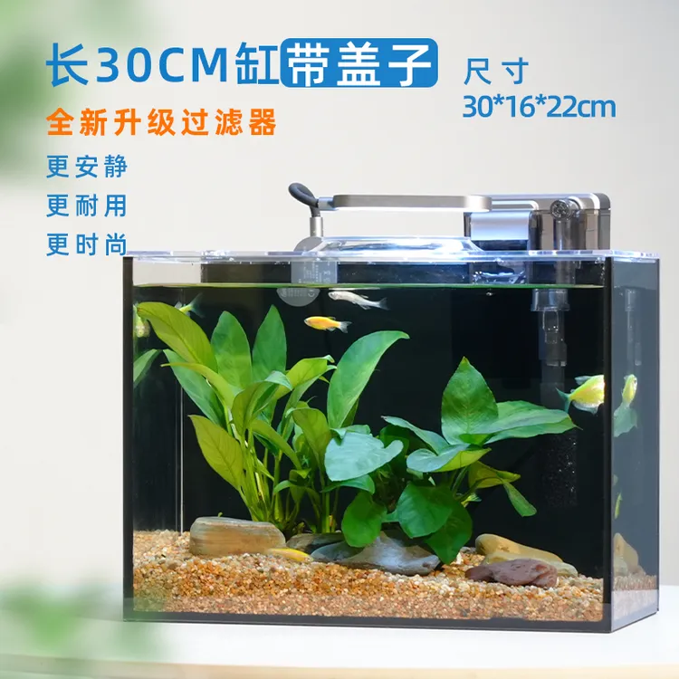长型30缸高配版整套水景缸带水草造景客厅小型办公室超白自循环
