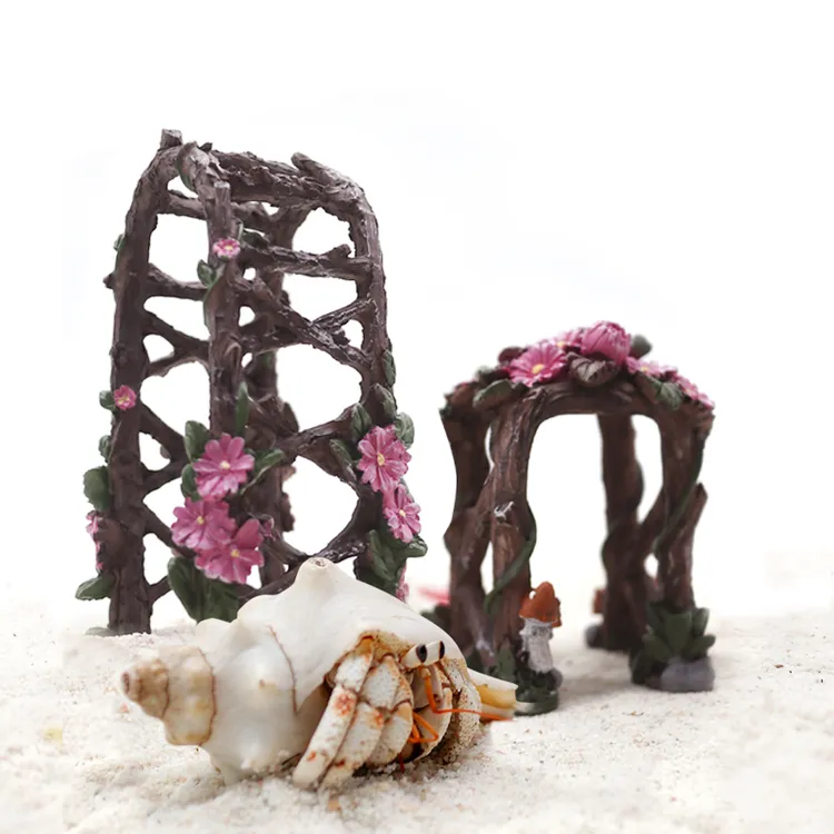 寄居蟹两用树脂花梯～可做拱门可做爬梯装饰小花树脂大号小号可爱