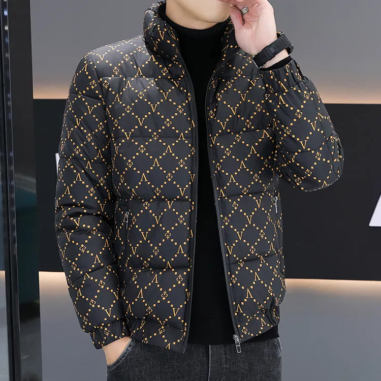 冬季男装新款加棉加厚款棉服男休闲欧版夹克式百搭棉袄潮流棉衣男