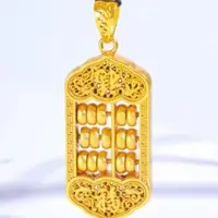 合金吊坠 【算盘】女款时尚百搭复古镶嵌精美坠链灵动气质挂坠