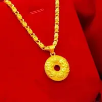 合金项链 【平安扣项链】女款气质百搭精美经典项坠时尚坠链