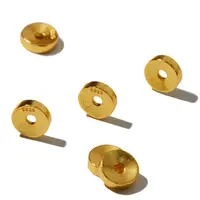 吊坠925银 S925银DIY隔片配饰6片（直径6-7mm）文玩手串手链配饰