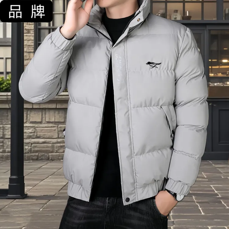 品牌特卖男士外套加厚短款时尚休闲保暖冬季立领夹克外套男