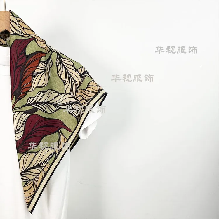 【浮生纪】新款丝绒手感艺术油画风格文艺气质复古围巾65*65CM