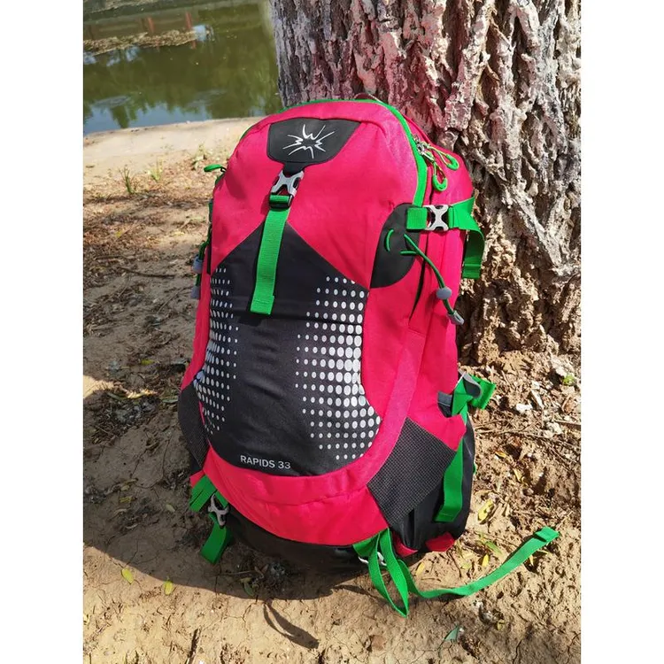 杉木山装登山包女户外背包双肩包男徒步悬浮背负旅行装备30升防水