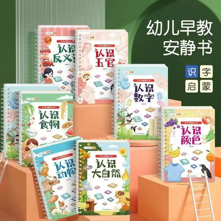 识字启蒙游戏书2-6岁幼儿早教学前幼儿识字卡宝宝汉字互动有声