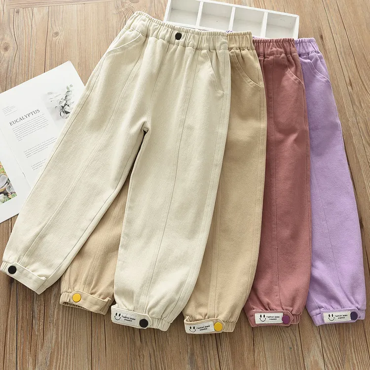 女童裤子春夏新款儿童洋气百搭休闲裤中大童宽松韩版长裤儿童裤子