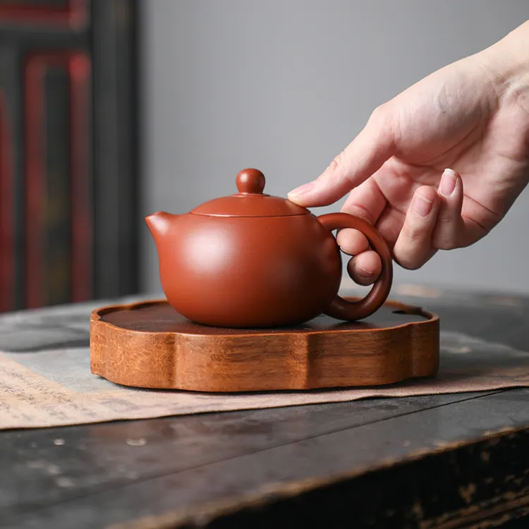 大师半手工原矿朱泥大红袍凤鸣茶壶西施龙蛋梨形凤鸣壶大容量茶壶