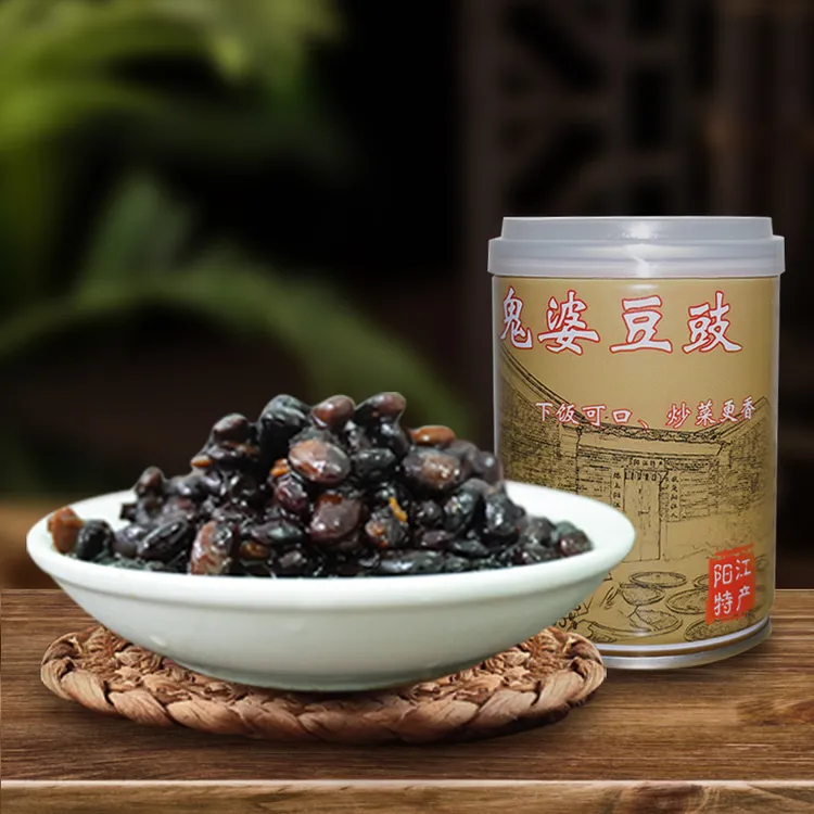 鬼婆豆豉阳江特产易拉罐装调味酱即食豆豉下饭炒菜食用产品拌面条