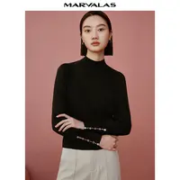 【丽公主】Polo领棉质套头衫撞色提花设计感短袖针织衫M733300755