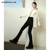 【丽公主】M102302423曼德诗西装喇叭裤打底裤外穿显瘦裤子秋冬