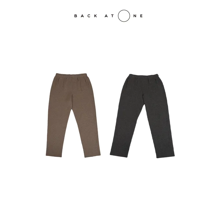 BackAtOne“静奢闲冬”R*W时尚百搭松紧腰羊绒裤 BEF-2AI290H-K
