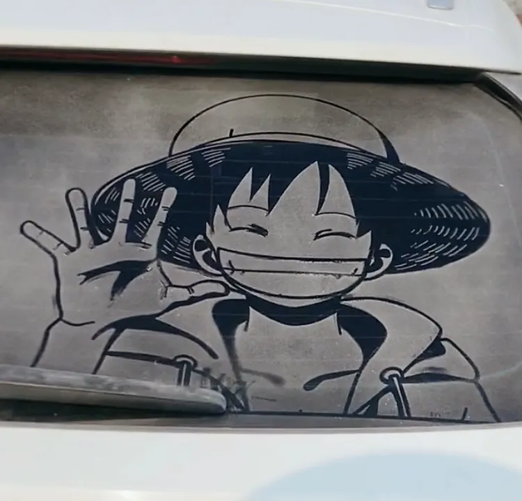 海贼王路飞车尘画模板