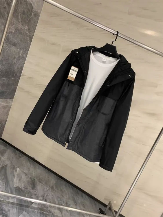 出欧美单！冬季男士加厚保暖锁温拼色连帽休闲棉服外套户外棉衣