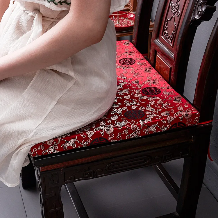 中式红木餐椅坐垫太师椅长条清仓实木古典家具沙发垫防滑椅子坐垫