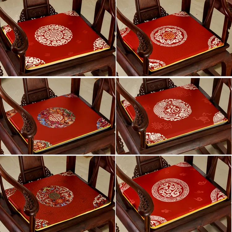 红木沙发坐垫新中式椅垫太师椅圈椅茶桌椅垫坐垫餐椅垫椅子坐垫