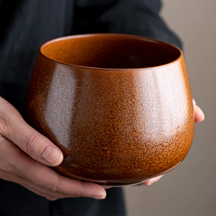 窑变茶渣缸茶洗家用客厅建水大容量茶缸废水桶茶洗功夫茶道零配件
