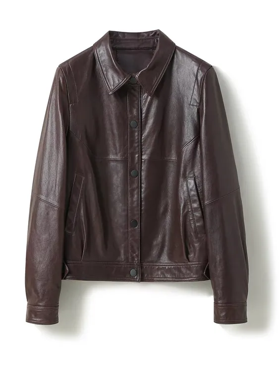 23463小羊皮洋气衣服女短款秋冬皮夹克皮衣外套女款爆款2025新款