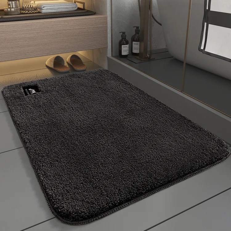 浴室家用地垫吸水卫生间厕所毛绒踩脚垫卫浴门口加厚地毯浴室地垫商品图