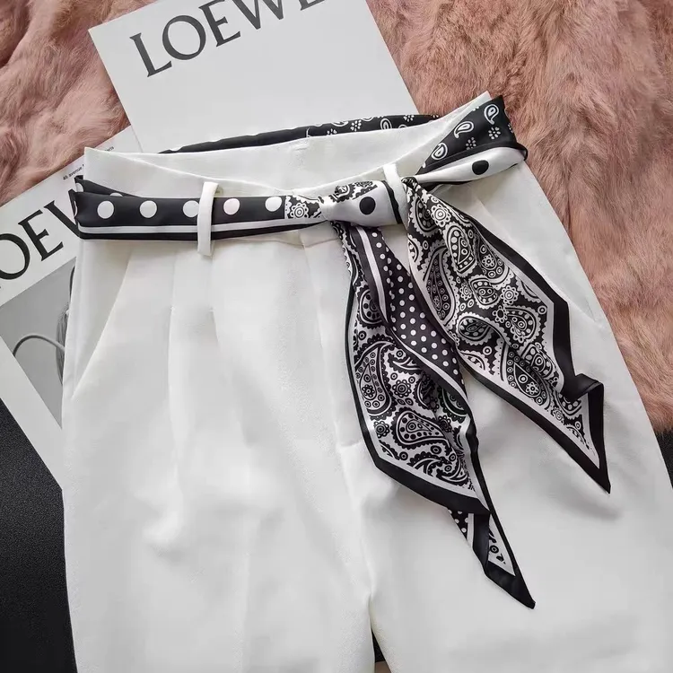 腰带丝巾长条领巾系脖颈带飘带搭配衬衫裙子牛仔裤发带女2024新款