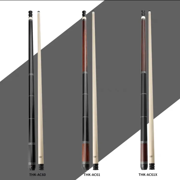 u/环球新款THK台球杆科技双碳管前节职业锥度打感中式环球台球杆