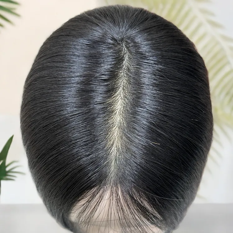 情丝7号适合发际线后移全pu仿生膜遮挡白发头增加发量顶补发片