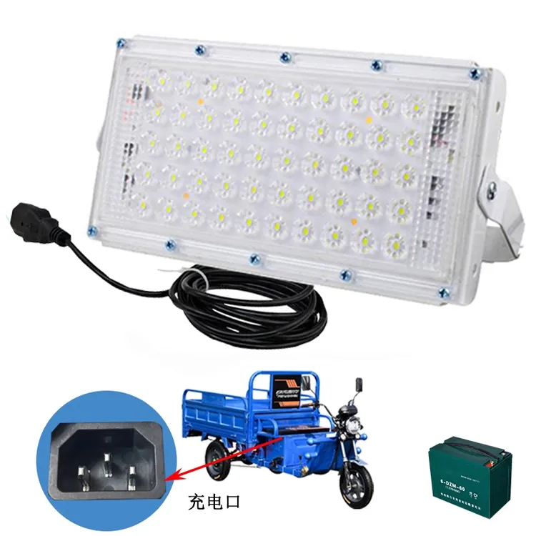 夜市摆摊专用灯插电瓶车电动车三轮车12v48v伏低压灯泡地摊Led灯