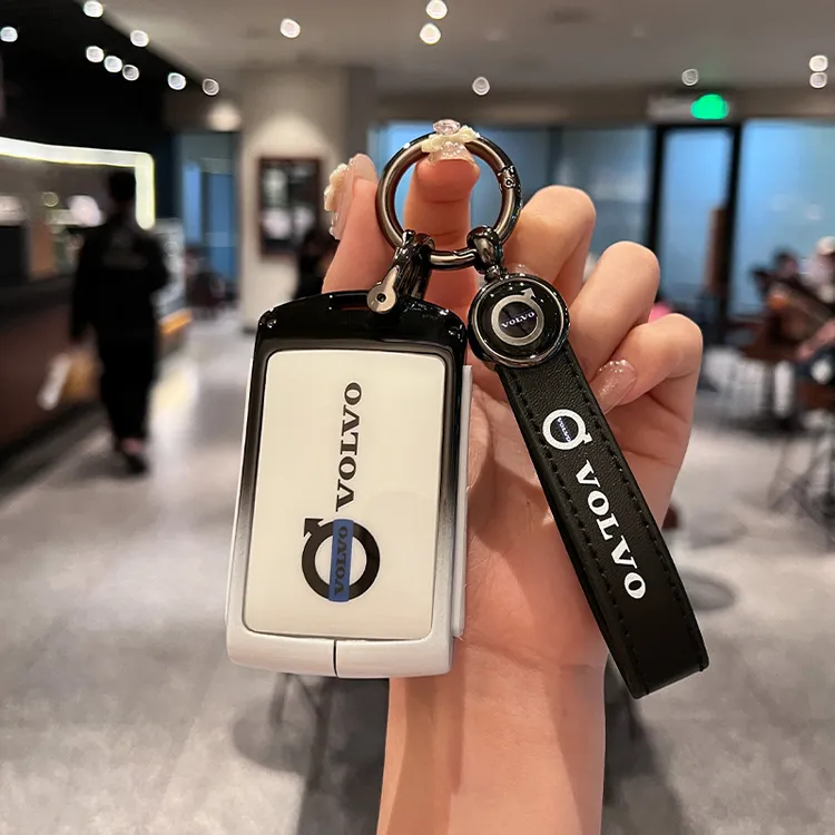 沃尔沃s90钥匙套xc60壳s60扣xc40包xc90车钥匙套男女生高级渐变